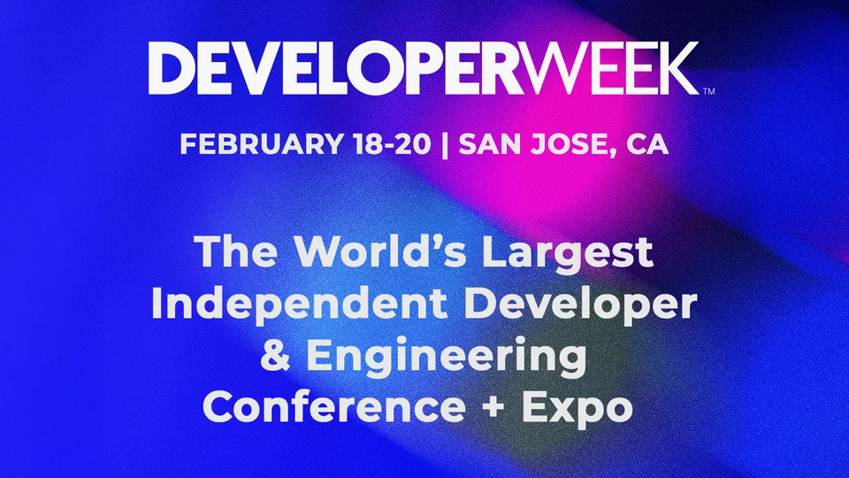 Small-format DeveloperWeek partner advertisement
