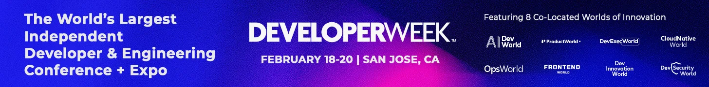 DeveloperWeek partner leaderboard advertisement